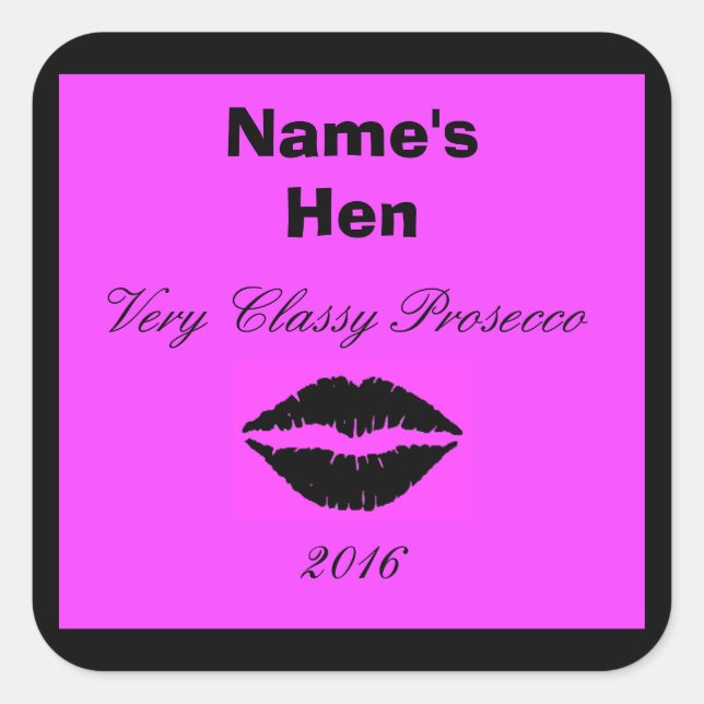 Customizable Wine Bottle Label (Front)