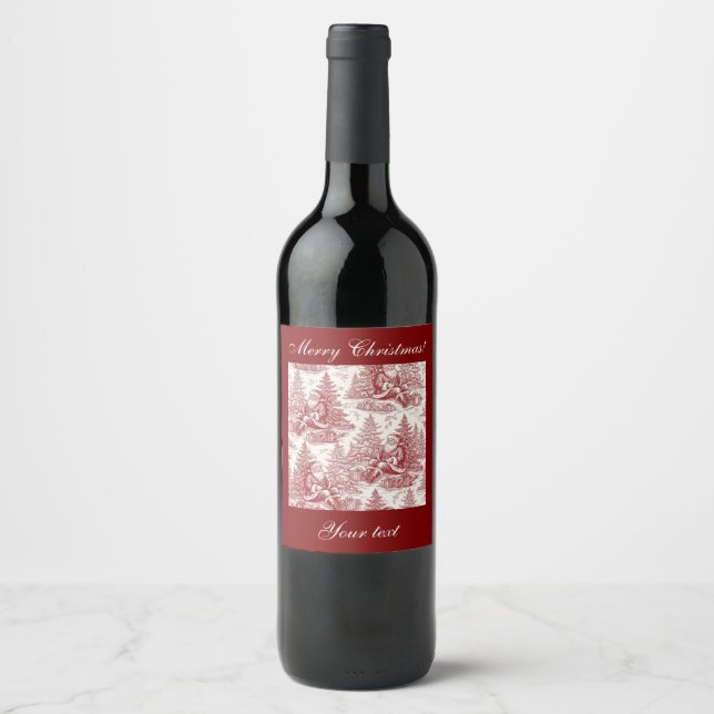 Customizable wine bottle label (Front)