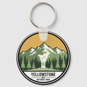 Customizable Yellowstone National Park Keychain