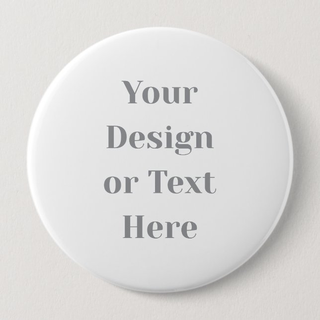 Customizable Your Design or Text Here Personalized 10 Cm Round Badge (Front)