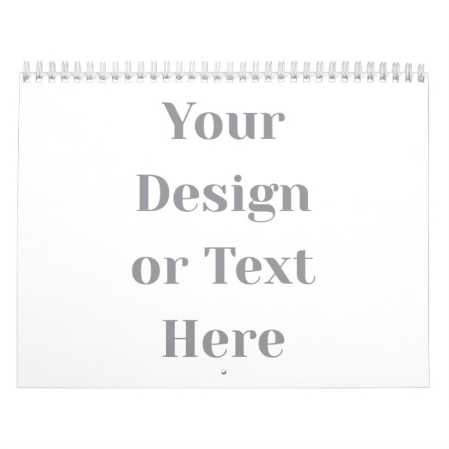 Customizable Your Design or Text Here Personalized Calendar (Cover)