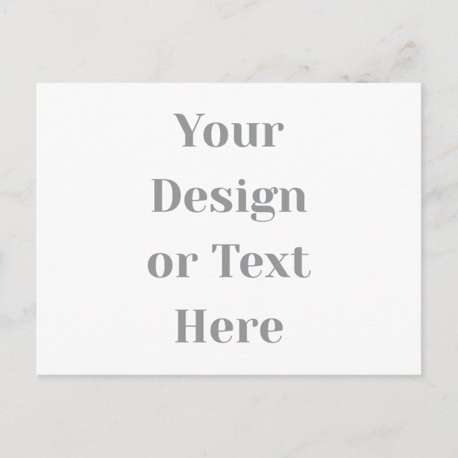 Customizable Your Design or Text Here Personalized Holiday Postcard (Front)