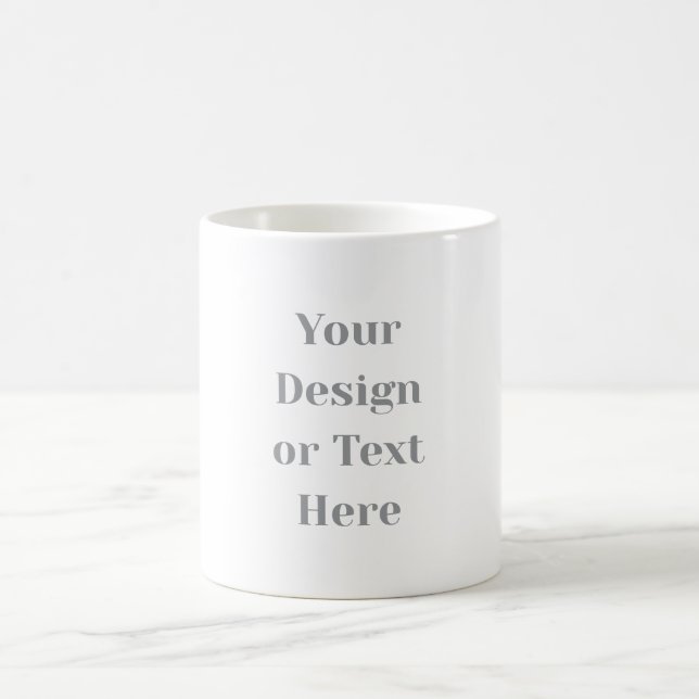 Customizable Your Design or Text Here Personalized Magic Mug (Center)