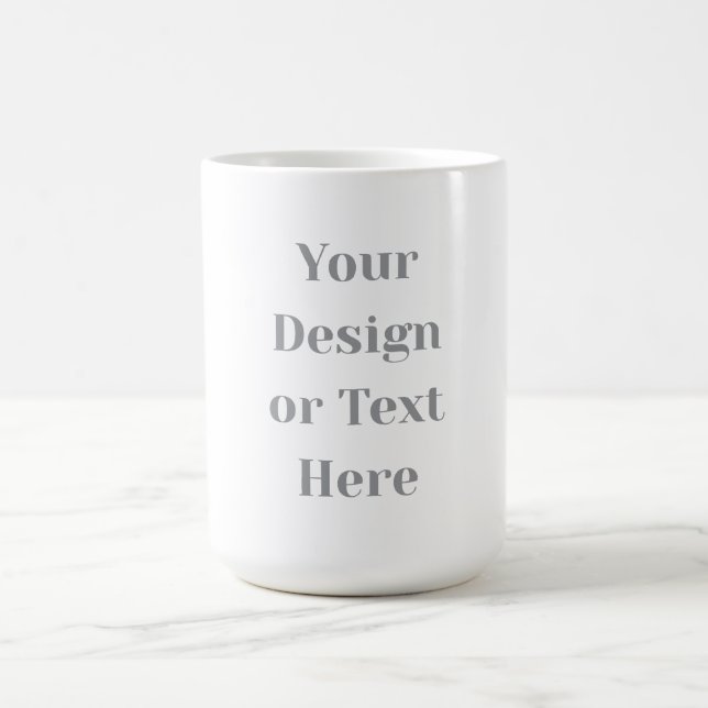 Customizable Your Design or Text Here Personalized Magic Mug (Center)