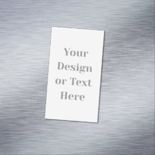 Customizable Your Design or Text Here Personalized Magnetic Business Card