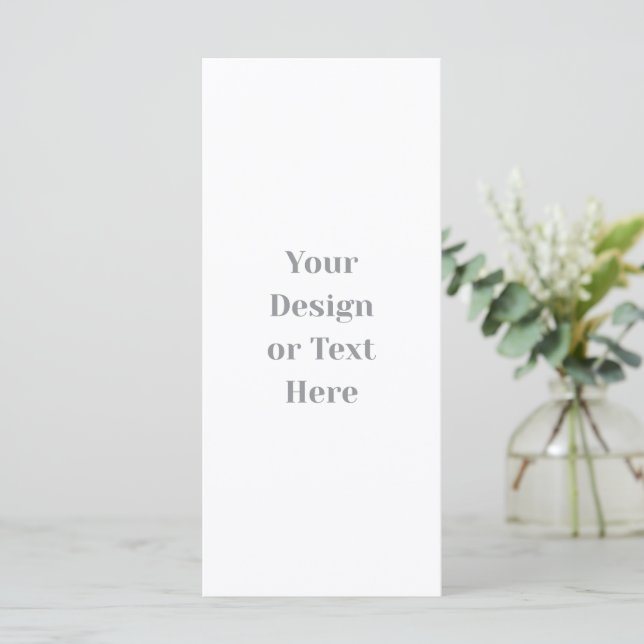 Customizable Your Design or Text Here Personalized Menu (Standing Front)