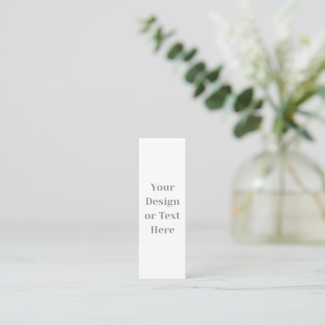Customizable Your Design or Text Here Personalized Mini Business Card (Standing Front)