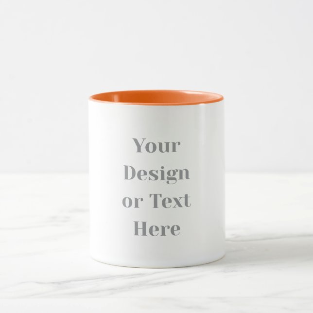 Customizable Your Design or Text Here Personalized Mug (Center)