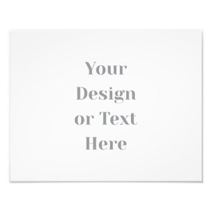 Customizable Your Design or Text Here Personalized Photo Print
