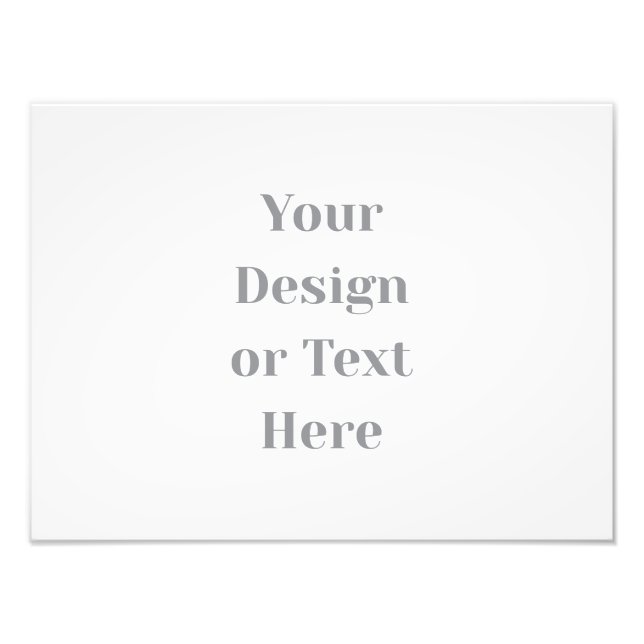 Customizable Your Design or Text Here Personalized Photo Print (Front)