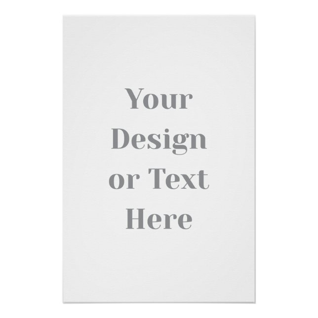 Customizable Your Design or Text Here Personalized Poster (Front)