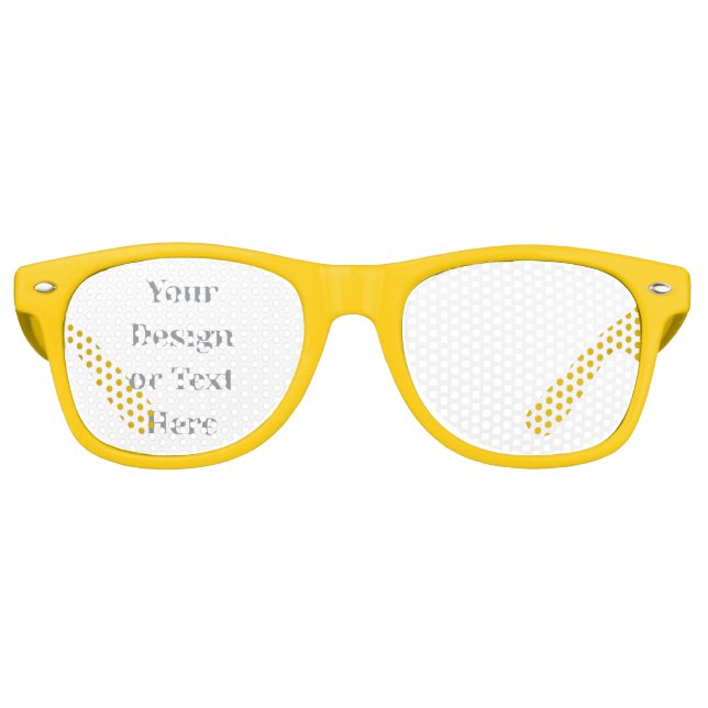 Customizable Your Design or Text Here Personalized Retro Sunglasses (Front)