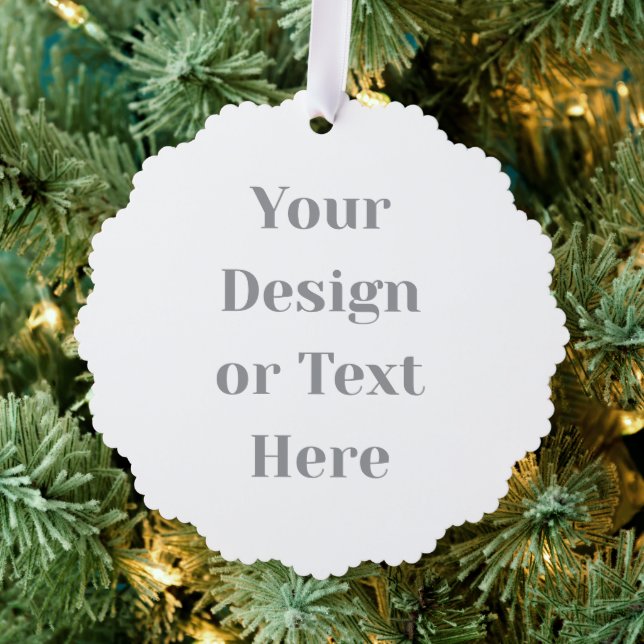 Customizable Your Design or Text Here Personalized Tree Decoration Card (Insitu (Tree))