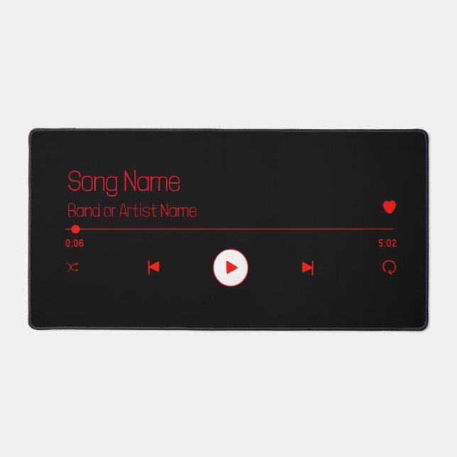 Customizable Your Favorite Music Desk Mat (Front)