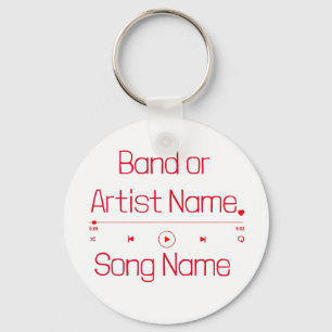 Customizable Your Favorite Music Key Ring