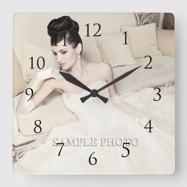 Customizable Your Photo Wall Clock (Front)