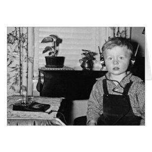 Customize 1950's Radio Boy Humorous Caption