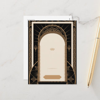 CUSTOMIZE: Art Deco Style Template Postcard