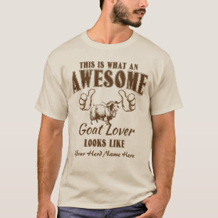 CUSTOMIZE Awesome Goat Lover Angora Goat T-Shirt