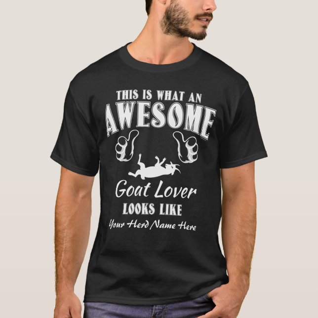 CUSTOMIZE Awesome Goat Lover Myotonic Fainter Goat T-Shirt (Front)