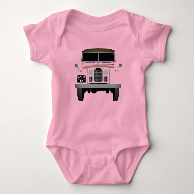 Customize Baby pink Soft Top Land Rover (Front)