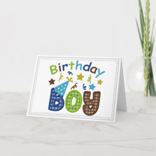Customize Boy Birthday Card
