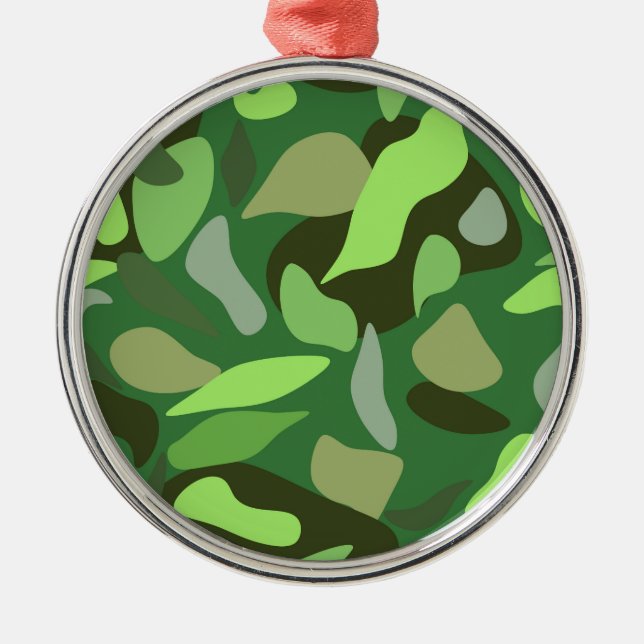 Customize Camouflage Metal Tree Decoration (Front)