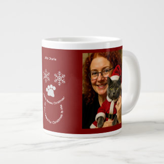 Customize ,Christmas Cat Owner Photo Specialty Mug
