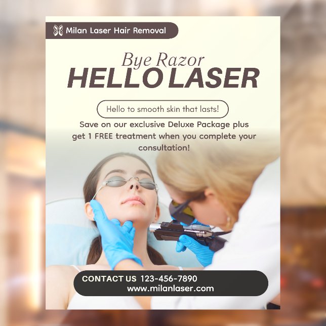 Customize Clean Laser Hair Removal Clinic Promo (Sheet 2)