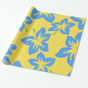 Customize Cool Hawaii Flowers Wrapping Paper