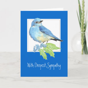 Customize, Deepest Sympathy, Mountain Bluebird Card