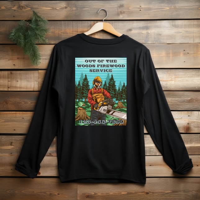 Customize Firewood Sales Business Promotional T-Shirt (Creator Uploaded)