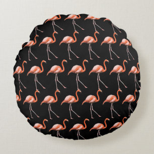 Customize Flamingos Round Cushion
