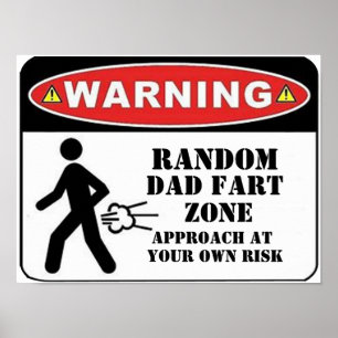 Customize funny fart joke dad father DIY your text Poster