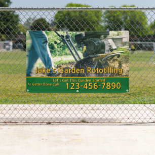 Customize Garden Rototilling Service Business Banner
