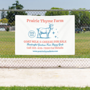 Customize Goat Farm Milk Cheese For Sale Banner