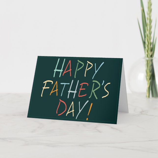 Customize Happy Father's Day Card  (Front)
