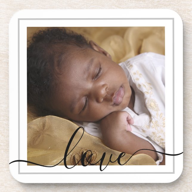 Customize Hard Plastic Coaster-Love Your Own Image Coaster (Front)
