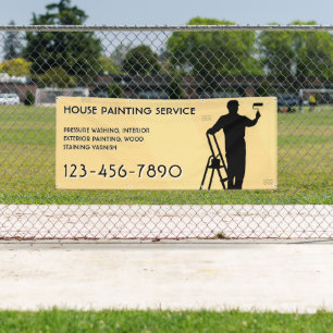 Customize House Painting Service Promo Fence Banner
