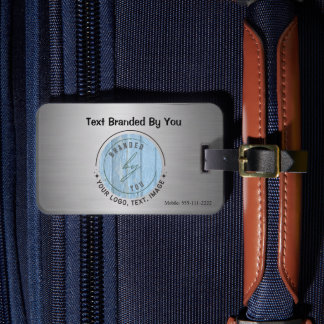 Customize Image & Text | Double-Sided Luggage Tag