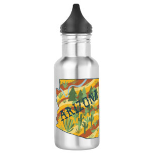 CUSTOMIZE IT Arizona Illustrated Map 532 Ml Water Bottle
