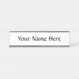Customize It! Desk Name Plate