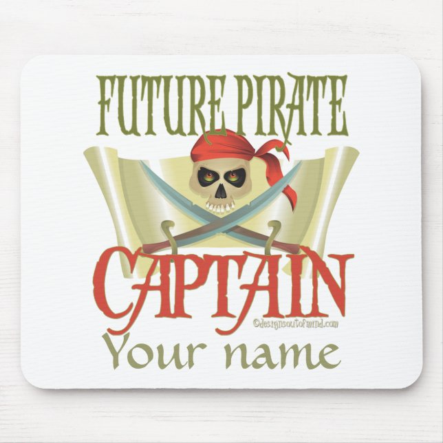 CUSTOMIZE IT! Future Pirate Mouse Pad (Front)