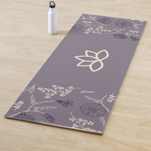 Customize Logo Modern Lotus  Yoga Mat