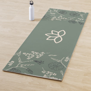 Customize Logo Sage Green Yoga Mat
