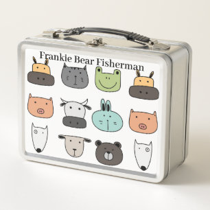 Customize Lunch Box - Animal Faces