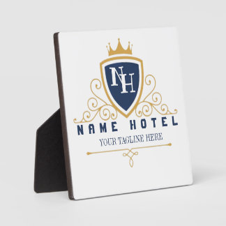 Customize Luxury hotel business company LOGO Plaque