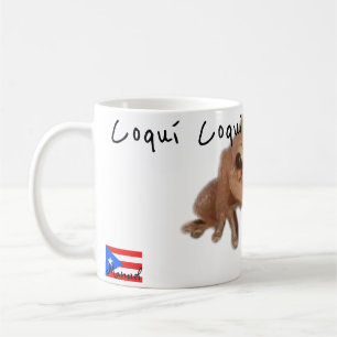 Customize Name Coqui Puerto Rico Flag Coffee Mug