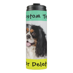 Customize / Personalize  Cavalier, Dog Photo Thermal Tumbler