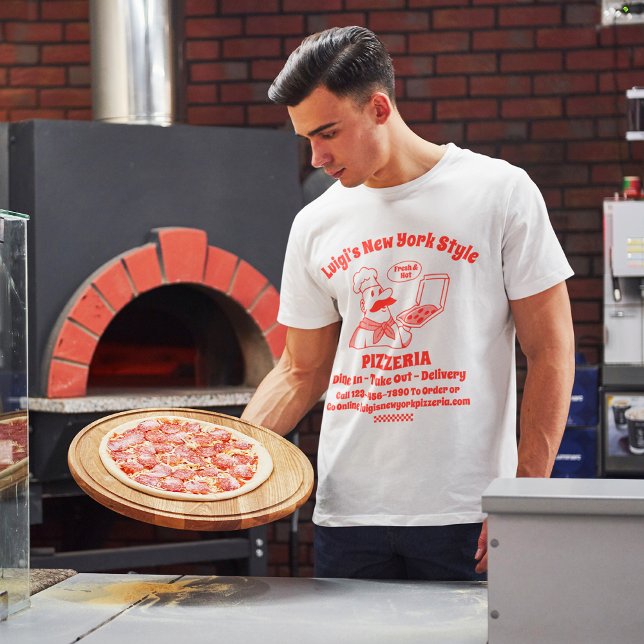 Customize Pizza Restaurant Detailed Graphic  T-Shirt (Creator Uploaded)